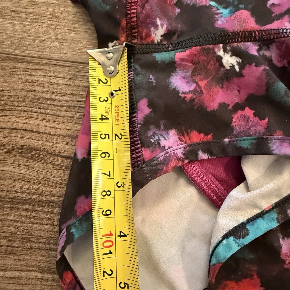 Lululemon Speed Up Low Rise Shorts 3" - Sz 4 Lined Zip Pocket Multicolor - Picture 5 of 5